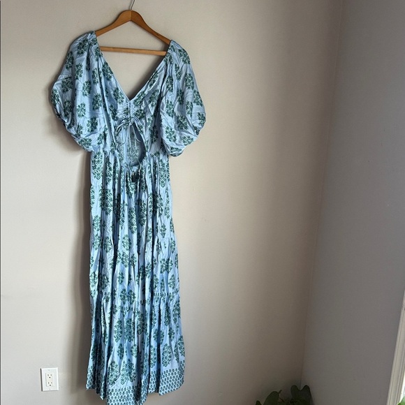 NEW Tuckernuck OMIKA Adia Baltic Ila Maxi Dress Medium - Picture 2 of 16